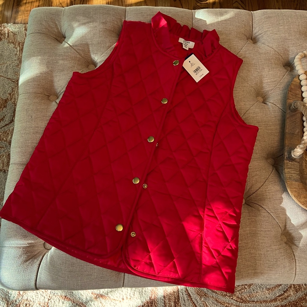 Crown & Ivy Quilted Vest